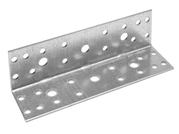 140х40х40 мм Уголок крепежный равносторонний KUR белый цинк (10 шт.)