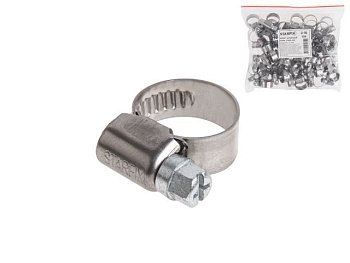 8-16 мм Хомут червячный нерж.сталь W2 (50 шт.)