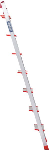 Лестница профессиональная алюминиевая односекционная 7 ступеней 130 мм NV3217 Новая высота 3217107