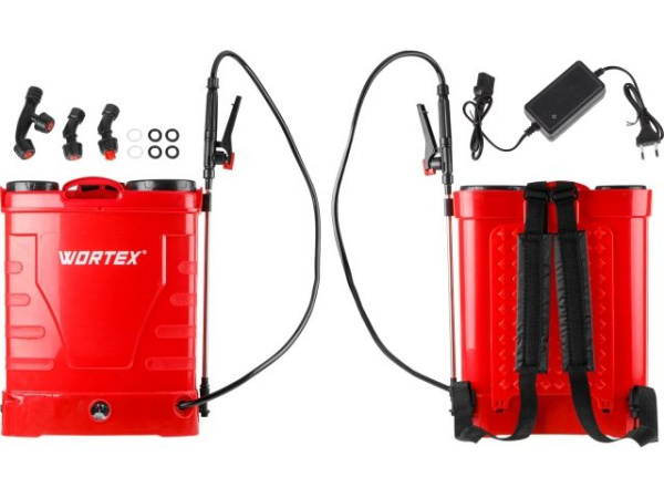 Аккумуляторный опрыскиватель WORTEX KS 1670 в кор. 12В, 1 акк., 8 Ач, 16 л 