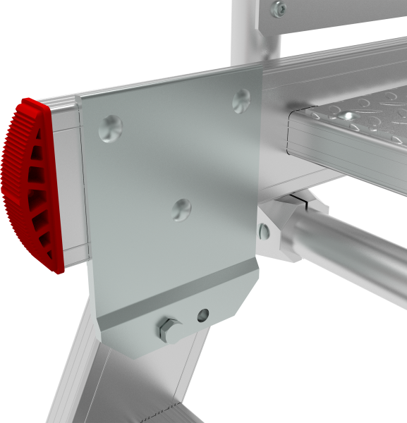 Индустриальная передвижная двухсторонняя лестница-подмости с платформой 2x3 ступеней NV5520 Новая высота 5520203