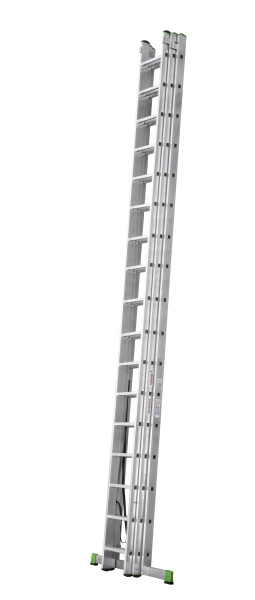 Лестница алюминиевая трехсекционная 3x17 ступеней NV223 Новая высота 2230317