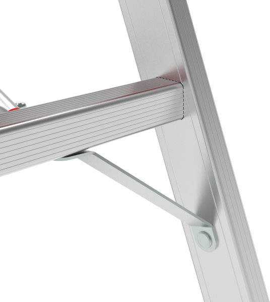 Стремянка индустриальная алюминиевая 7 развальцованных ступеней органайзер NV5115 Новая высота 5115107