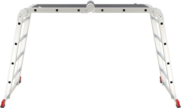 Лестница-трансформер профессиональная 2х3+2х4 ступеней с помостом ширина 500 мм NV3331 Новая высота 3331234