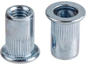 M4 Заклепка резьбовая потай цилиндрический бортик белый цинк (18000 )