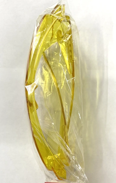 Очки защитные закрытого типа прозрачные (желтые) поликарбонат