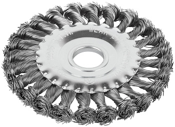 125 мм Щетка для УШМ «Плоская» жесткая Cutop Profi 82-908