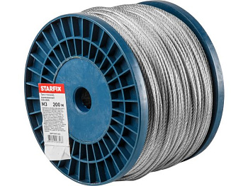 3 мм Трос стальной оцинк. DIN 3055 (бухта 200 м)