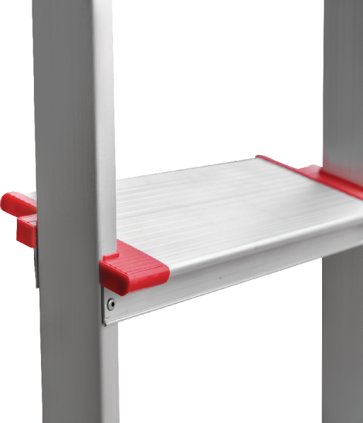 Лестница профессиональная алюминиевая односекционная 6 ступеней 130 мм NV3217 Новая высота 3217106