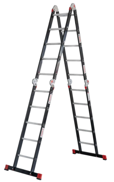 Лестница-трансформер профессиональная 4х5 ступени ширина 400 мм NV3320 Новая высота 3320405-013