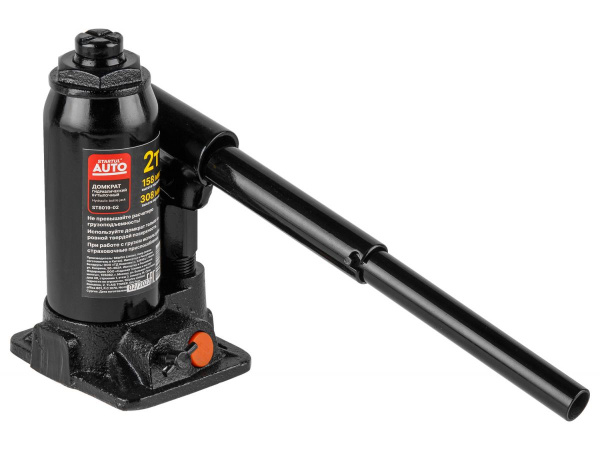 Домкрат гидравлический 2т бутылочный 158-308мм STARTUL AUTO (ST8019-02) (h min 158мм, h max 308мм)