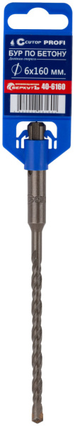 6x100/160 мм Бур по бетону SDS-plus Cutop Profi 40-6160