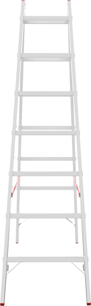 Стремянка алюминиевая двухсторонняя 2x11 ступеней профессиональная NV5123 Новая высота 5123211