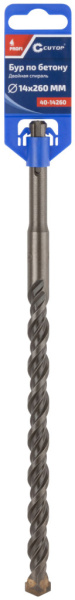 14x200/260 мм Бур по бетону SDS-plus Cutop Profi 40-14260