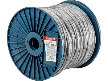 4 мм Трос стальной оцинк. DIN 3055 (бухта 200 м)