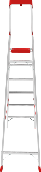 Стремянка индустриальная алюминиевая 5 развальцованных ступеней органайзер NV5115 Новая высота 5115105