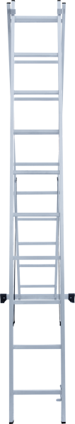 Лестница алюминиевая двухсекционная 2x10 ступеней NV1220 Новая высота 1220210