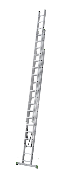 Лестница алюминиевая трехсекционная 3x16 ступеней NV223 Новая высота 2230316
