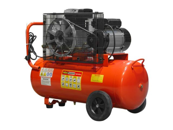 Компрессор HDC HD-A071 (396 л/мин, 10 атм, ременной, масляный, ресив. 70 л, 220 В, 2.20 кВт)