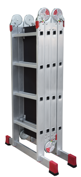 Лестница-трансформер профессиональная 4x4 ступеней с помостом ширина 500 мм NV3331 Новая высота 3331404