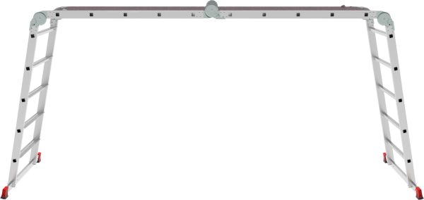 Лестница-трансформер профессиональная 4x5 ступеней 80 мм с помостом ширина 650 мм NV3335 Новая высота 3335405