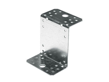 70х35x55 мм Уголок крепежный Z-образный KUZ белый цинк (10 шт.)