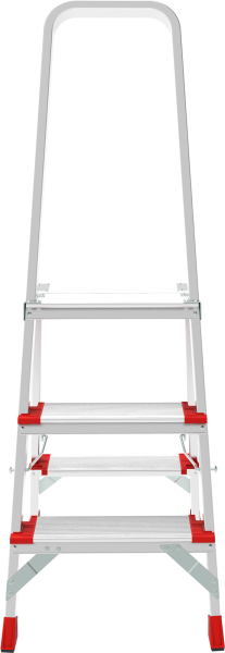 Стремянка профессиональная алюминиевая 3 ступени площадка 350х260 мм NV3137 Новая высота 3137103