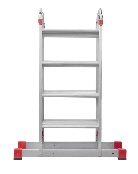 Лестница-трансформер профессиональная 4x4 ступеней 80 мм ширина 500 мм NV3324 Новая высота 3324404