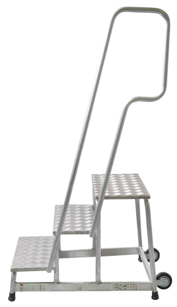Подставка монтажная профессиональная с 3 широкими ступенями 240 мм и поручнем NV3711 Новая высота 3711103