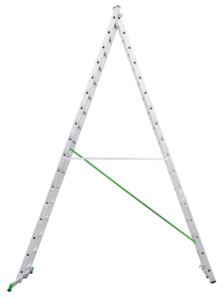 Лестница алюминиевая двухсекционная 2x17 ступеней NV2220 Новая высота 2220217