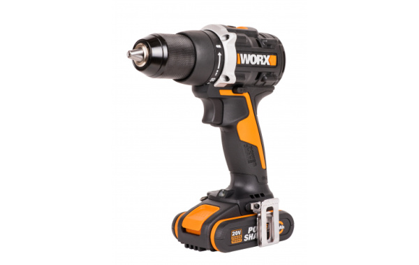 Аккумуляторный шуруповерт бесщеточный WORX WX102, 20В, 60Нм, 2Ач х 2, кейс