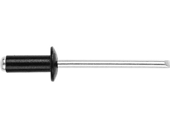 4x10 мм Заклепка вытяжная алюминий/сталь RAL 9017 транспортный черный (20000 шт.)