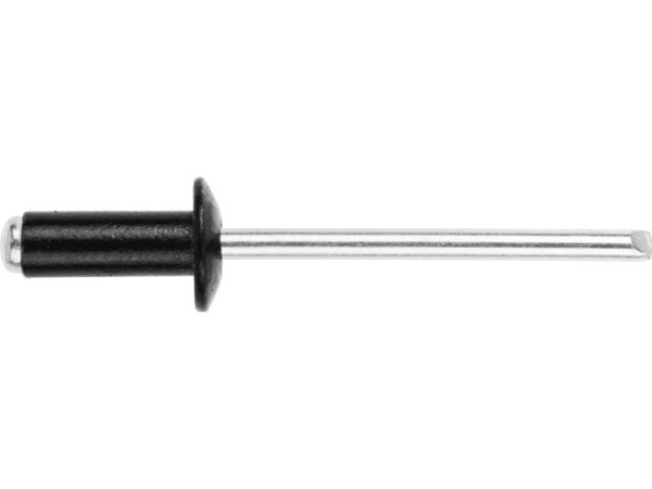 4x10 мм Заклепка вытяжная алюминий/сталь RAL 9017 транспортный черный (20000 шт.)