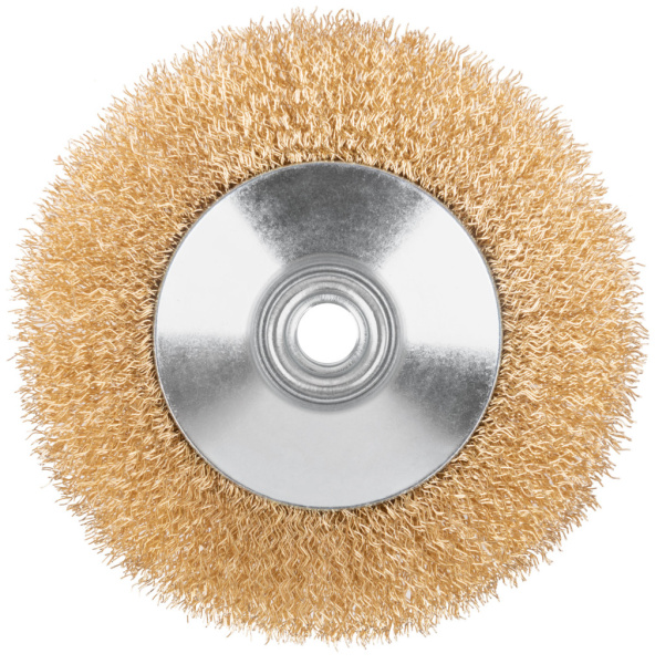 125 мм Щетка для УШМ «Тарелка» латунь Cutop Profi 82-903