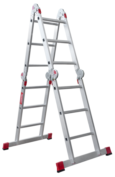 Лестница-трансформер профессиональная 4x3 ступеней с помостом ширина 500 мм NV3331 Новая высота 3331403