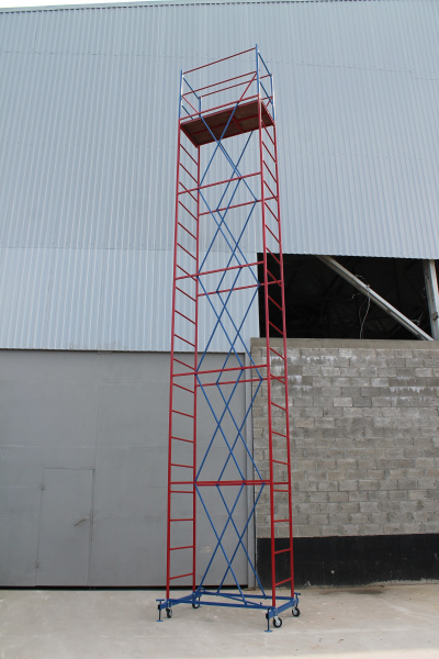 Вышка-тура ВС стальная 1+5 высота до помоста 8,21 м площадка 0,7x1,6 м