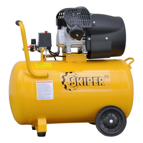 Воздушный компрессор SKIPER AR100V (до 440 л/мин, 8 атм, 100 л, 230 В, 2.2 кВт)