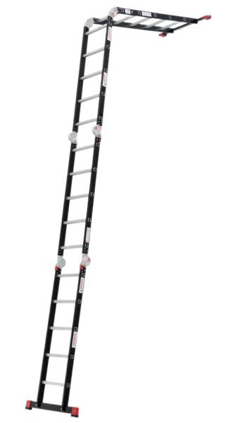 Лестница-трансформер профессиональная 4х5 ступени ширина 400 мм NV3320 Новая высота 3320405-013