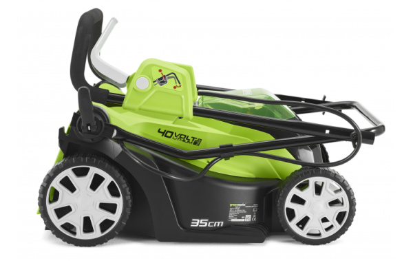 Газонокосилка аккумуляторная Greenworks G40LM35K4 35см 40В (в комплекте АКБ 4 А/ч + ЗУ)