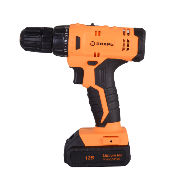 Дрель-шуруповерт аккумуляторная ДА-12-2к (Li-ion) (2,0 А/ч) Вихрь