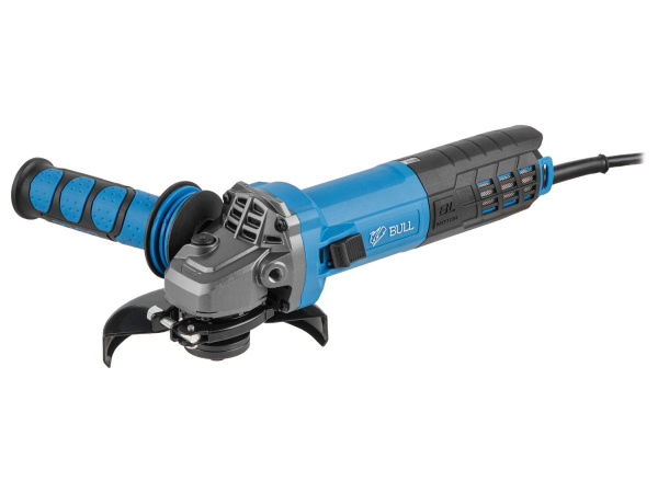 Одноручная углошлифмашина BULL WS 1216 в кор. (Бесщеточный двигатель, 1600 Вт, диск 125х22 мм, функция константной электроники, плавный пуск)