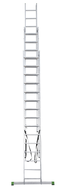 Лестница алюминиевая трехсекционная 3x15 ступеней NV223 Новая высота 2230315