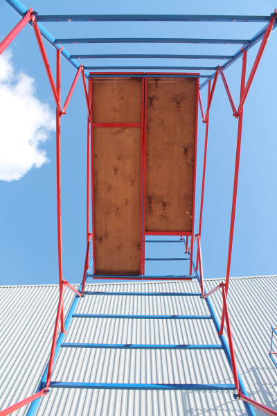 Вышка-тура ВСП стальная 1+7 высота до помоста 8,6 м площадка 1,2x2 м