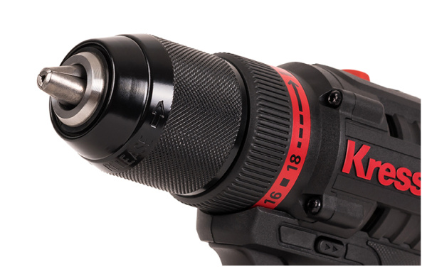 Дрель-шуруповерт аккумуляторная бесщеточная Kress KUA71 20В 60Нм 4Ач х 2 ЗУ 6А кейс