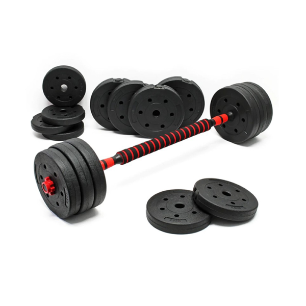 Набор композитных гантелей AMETIST 24 кг с соединительным грифом