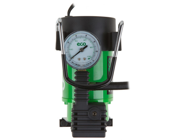 Компрессор автомобильный ECO AE-013-4 (12 В, 130 Вт, 35 л/мин, 10 бар (манометр 7 бар), сумка)