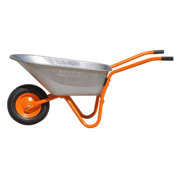 Тачка строительная BRADO 1x150 OPTIMA (до 150л, до 250 кг, 1х4.00-8, пневмо , ось  16*125)