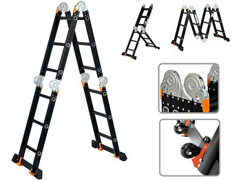 Лестница-трансформер 4х3 ступени BLACK LINE STARTUL ST9930-03