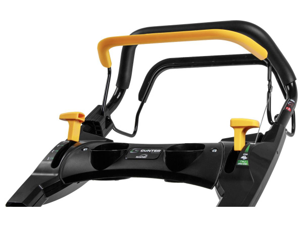 Газонокосилка бензиновая GUNTER LMB-480 SV самоходная (5.5 л.с., шир. 48 см, самоходная (вариатор), мульчир., стальн. корпус, травосборник 70 л)