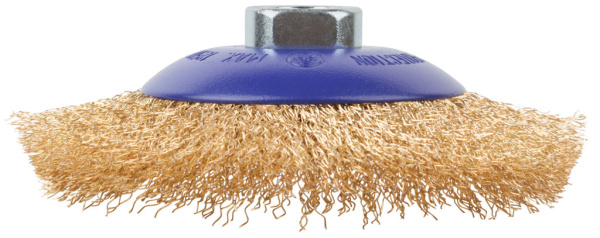 125 мм Щетка для УШМ «Тарелка» латунь Cutop Profi 82-903